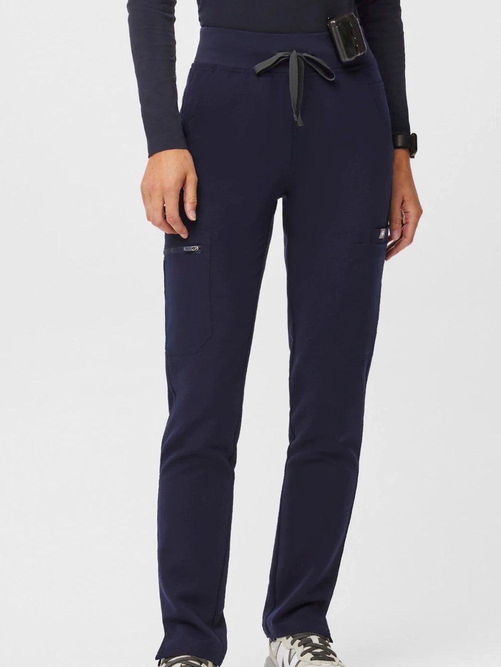 FIGS High Waisted Yola Skinny Scrub Pants, Navy, Size XS, NWT